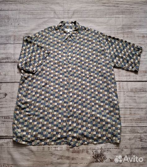 60-62 размер, рубашка-гавайка Pierre Cardin