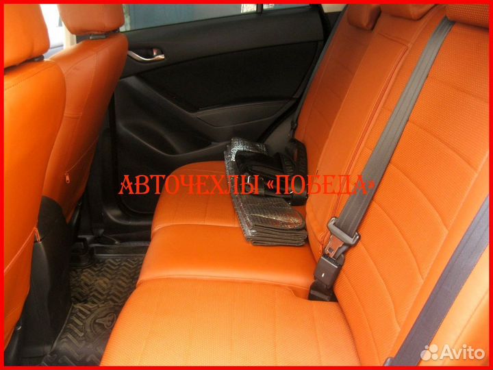 Чехлы Mazda CX-5 2 из экокожи коричневые Классика