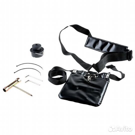 Двухтактный бензиновый триммер с изогнутой штангой