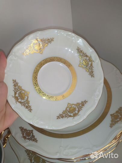 Чашки чешские с блюдцами (6)