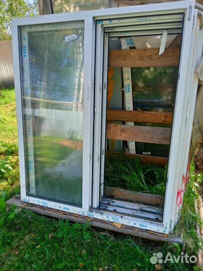 Окна пластиковые бу коричневые