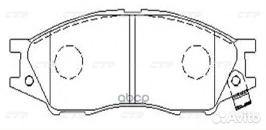 CKN-70 Колодки тормозные дисковые перед G