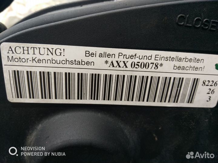 Двигатель Фольксваген Пассат Б6 AXX 2.0 tfsi