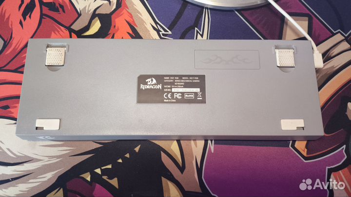 Red dragon fz617 с кастомными кейкапами