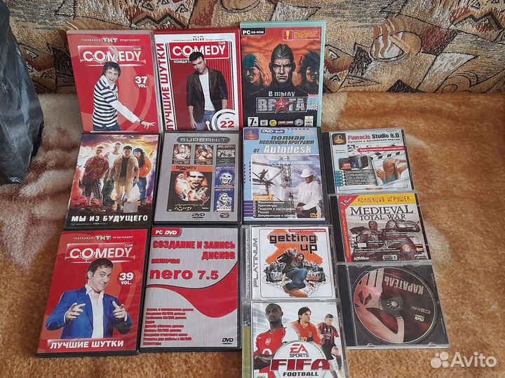 Компьютерные игры,видео касеты,двд диски