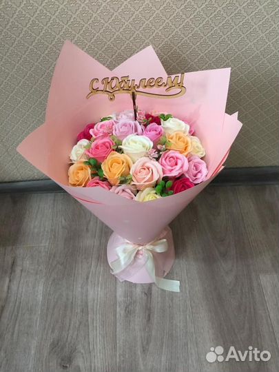 Букет из мыльных роз 25,35,55,101
