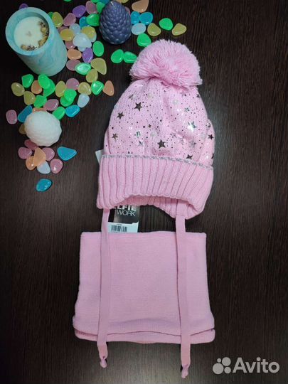 Шапка и снуд детские новые