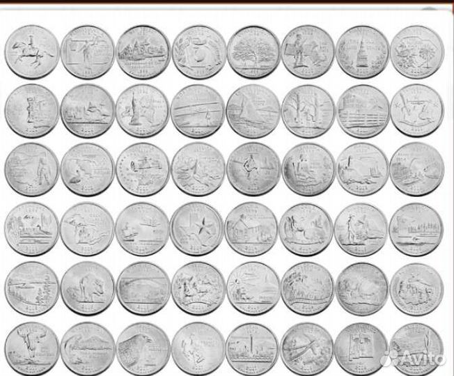 Набор Штаты и территории США