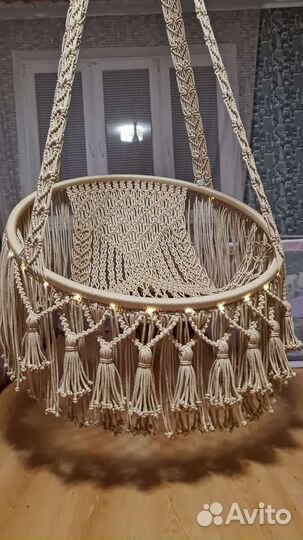 Кресло-гамак ручной работы для веранды/дома/сада