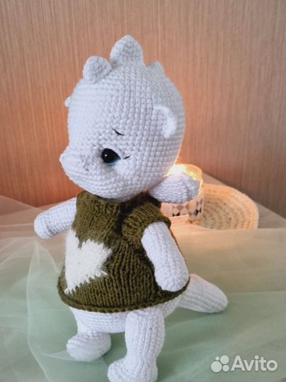 Вязаные игрушки ручной работы дракон