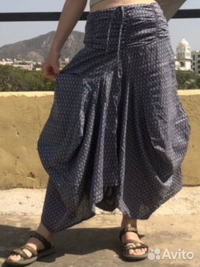 Юбка длинная (юбка-штаны, юбка-платье) из Индии