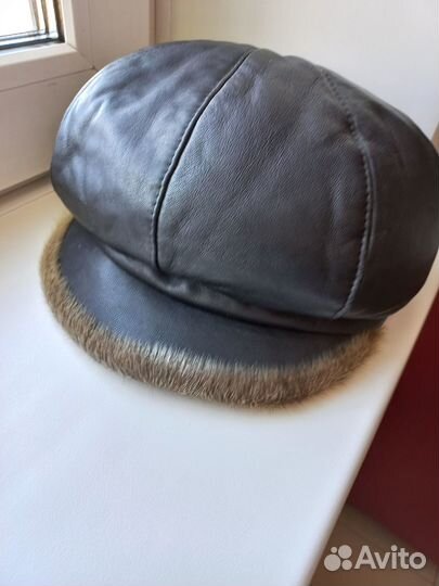 Кожаная кепка