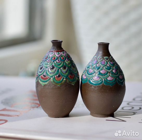 Керамические вазы. Миниатюра