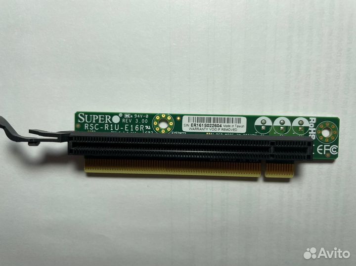 Переходник pci-e для Supermicro rsc-r1u-e16r