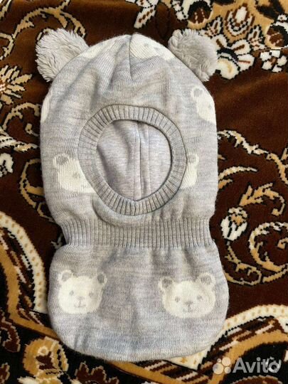 Шапка шлем для мальчика 46-48