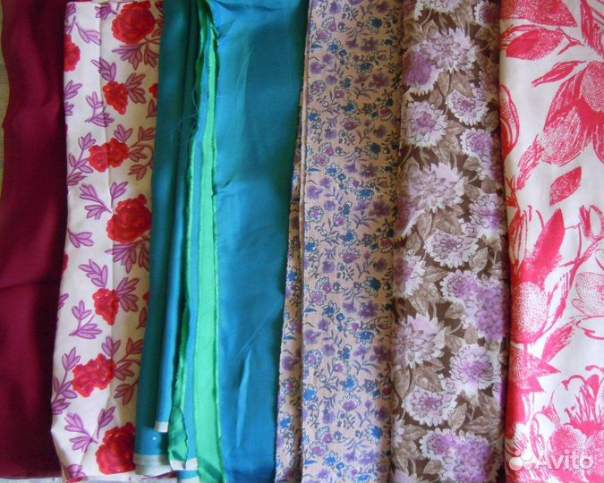 Ткани СССР гдр шелк, хб, вискоза