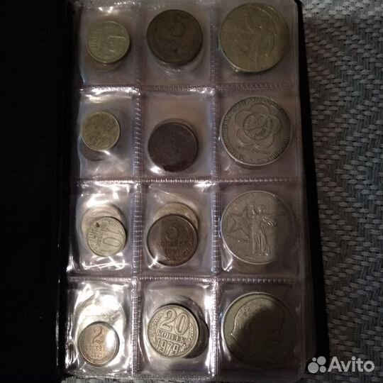 Коллекция монет 72шт