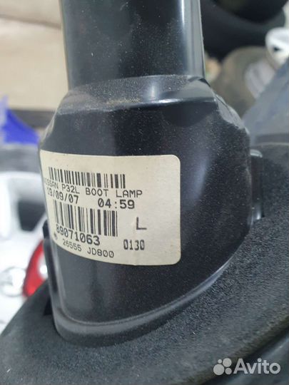 Задние фонари ниссан кашкай