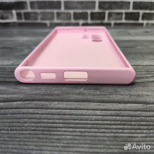 Чехол для Samsung S22 Ultra silicone cover розовый