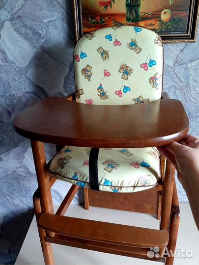 Стульчик для кормления трансформер деревянный