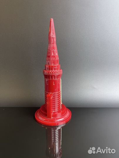 Старинный настольный термометр Башня Кремля, Спасская башня времён СССР 18 см