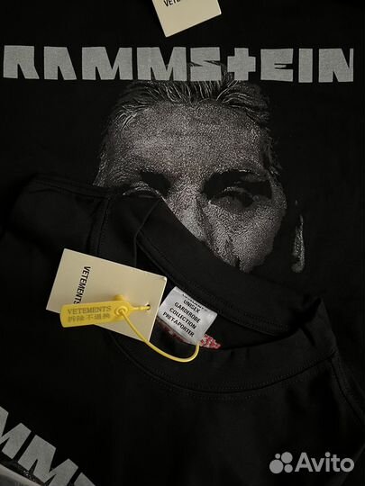 Футболка Vetements rammstein оверсайз