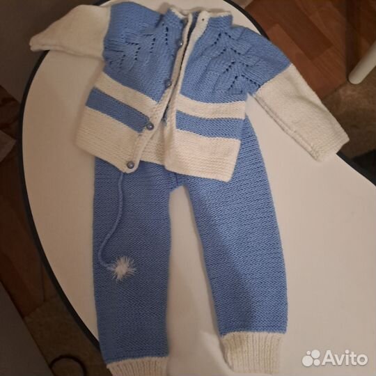 Костюм вязаный 68- 74