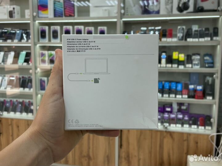 Сзу Apple для MacBook USB-C 61W Power Adapter