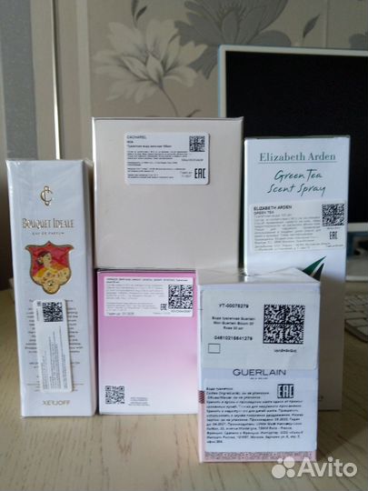 Т.Вода женская Versace,D/G, Cacharel, E. Arden, V