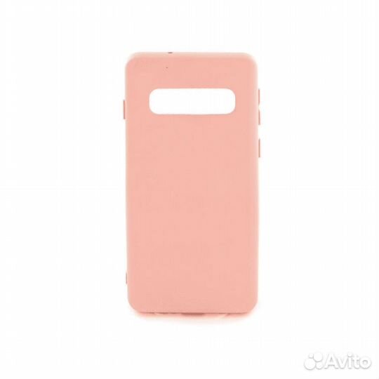 Чехол силиконовый Case для Samsung S10 розовый №30