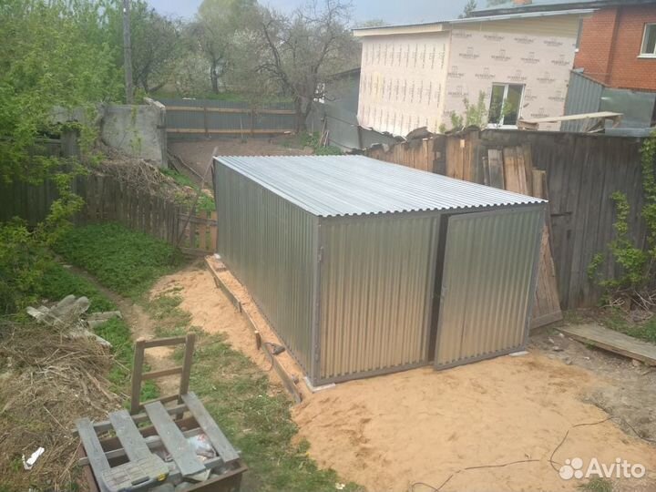 Гараж пенал ракушка оцинкованный