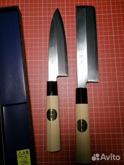 Набор из двух старых японских ножей Sakai в идеале