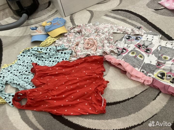 Детские вещи для двойни девочки пакетом