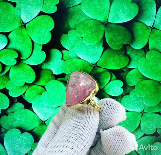 Кольцо 585 с турмалином