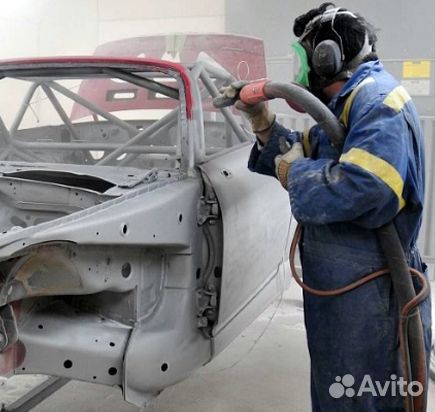 Пескоструйная обработка автомобиля