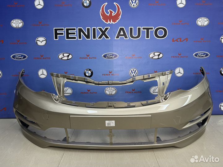 Бампер передний Kia Rio 3 с 15-17 цвет Бежевый