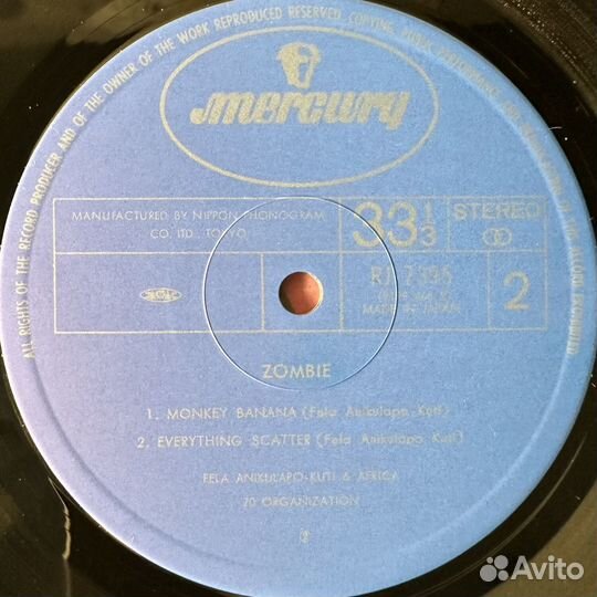 Fela And Afrika 70 – Zombie (Япония 1978г.)