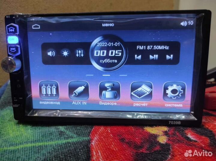 Автомагнитола 1 din/7 дюймов