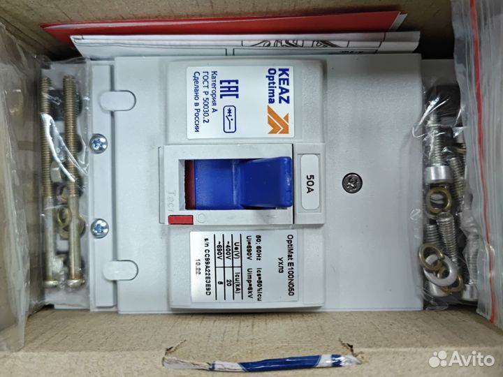 Автоматический выключатель optimat e100n050 50а