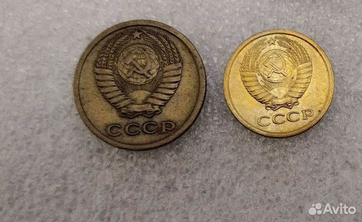 Подборка монет 1 копейка и 2 копейки 1964 год