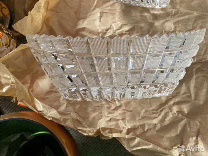 Хрусталь.Конфетница.Фруктовница.Салатник.Ваза