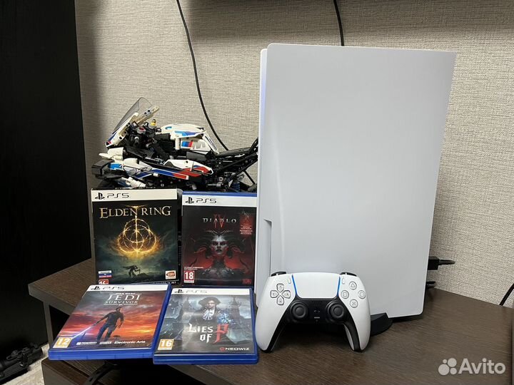 Ps5 с дисководом 3 ревизия +делюкс+ 4 диска