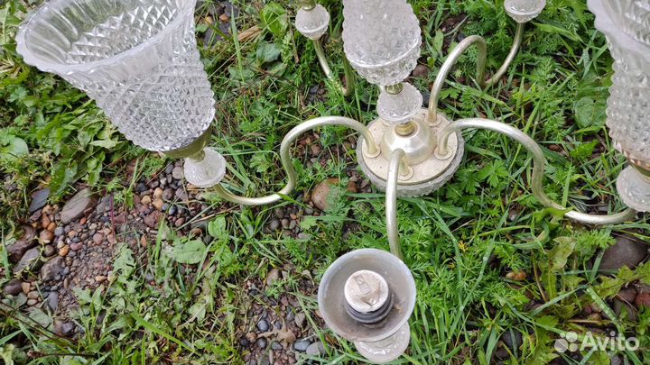 Винтажная потолочная люстра СССР