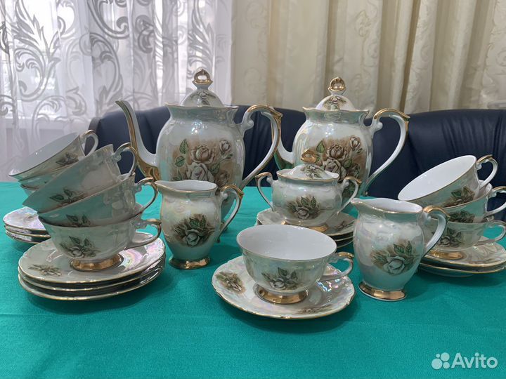 Сервиз кофейный костяной фарфор