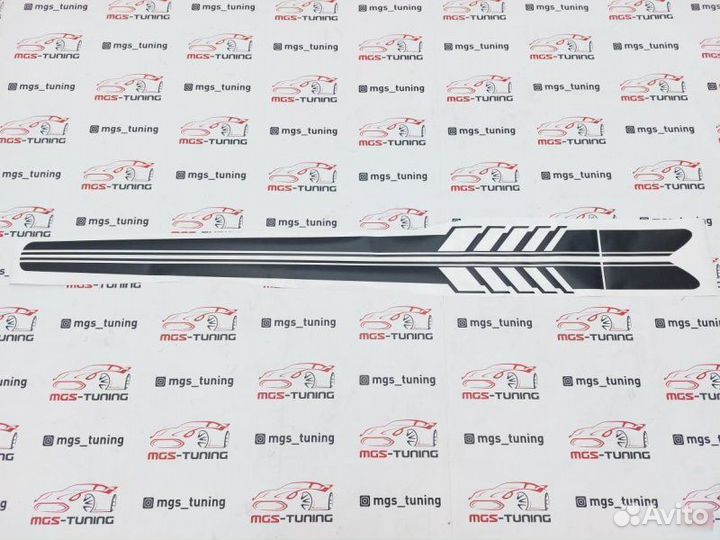 Наклейки AMG Edition на C-Class W205 черный мат