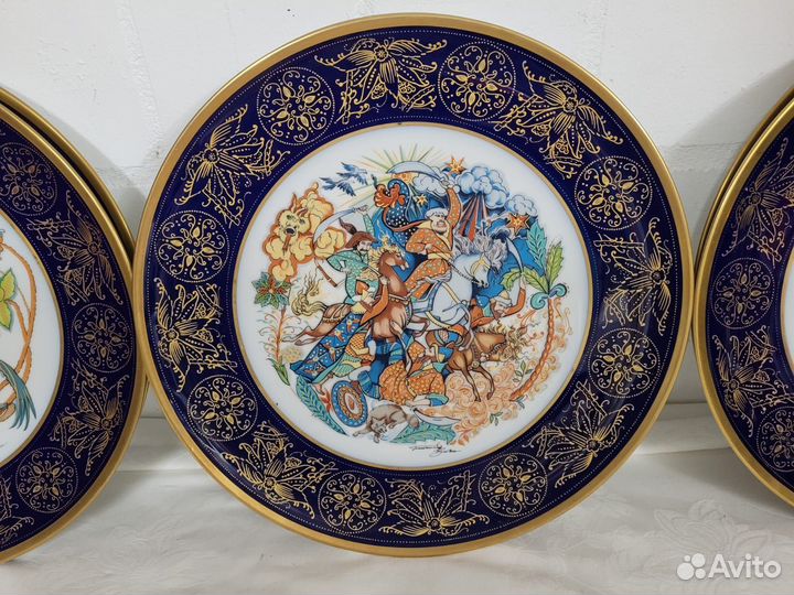 Настенные тарелки коллекционные 6 шт