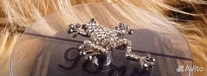 Брошь Mon PlaisiR 03-06-3 Лягушка