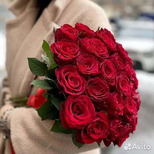 Розы красные.Доставка цветов