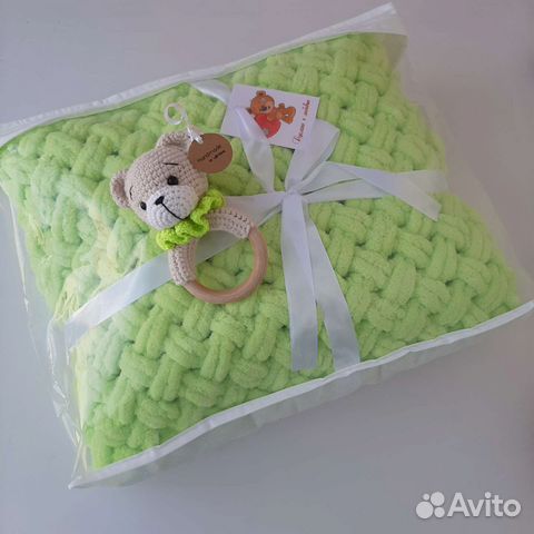 Плед детский плюшевый. 95см на 100см