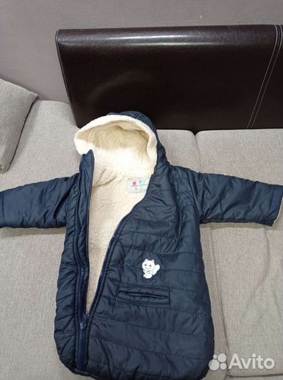 Конверт в коляску на овчине